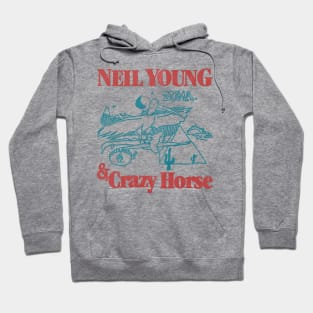 classic 70s vintage neil young & crazy horse fanmade Hoodie